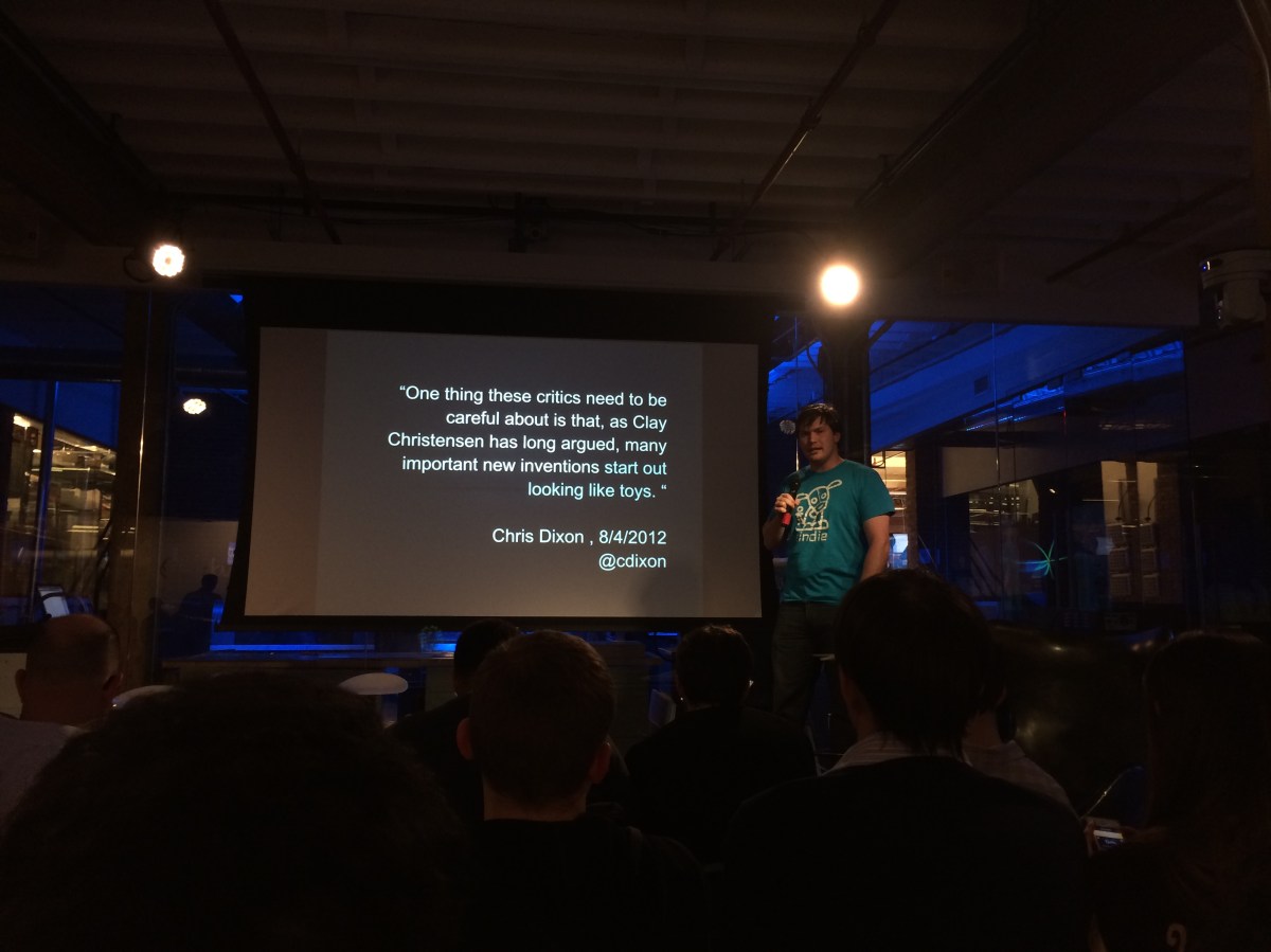 Emile Petrone, founder and CEO of Tindie (marketplace for hardware and "indie tech")