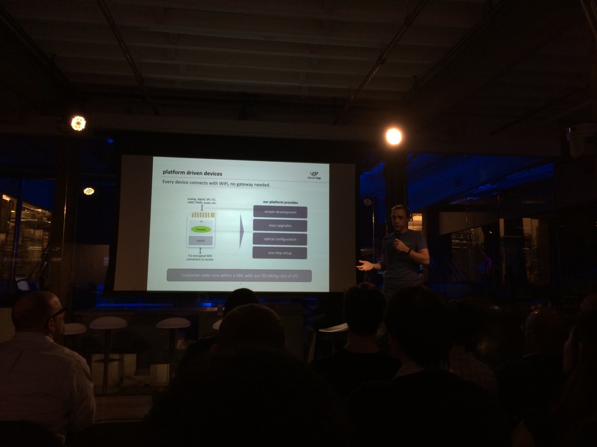 Hugo Fiennes, founder and CEO of Electric Imp (hardware and software connectivity platform for the IoT)